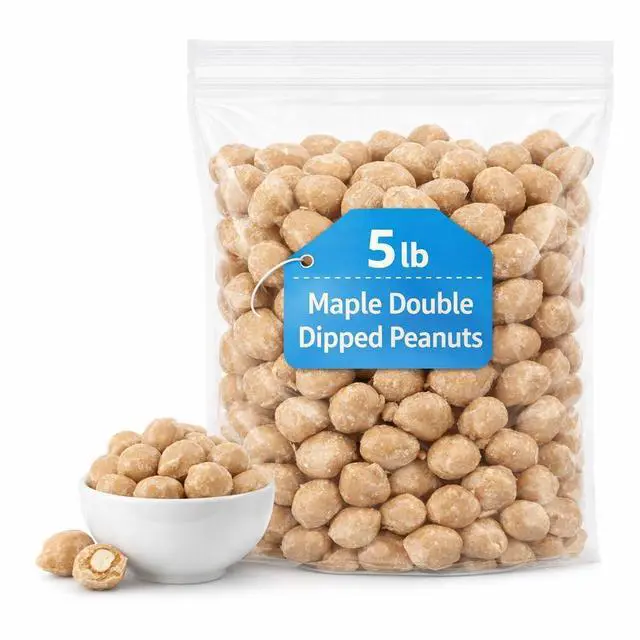 Main image of Maple Double Dipped Peanuts 5 lb Bulk Bag