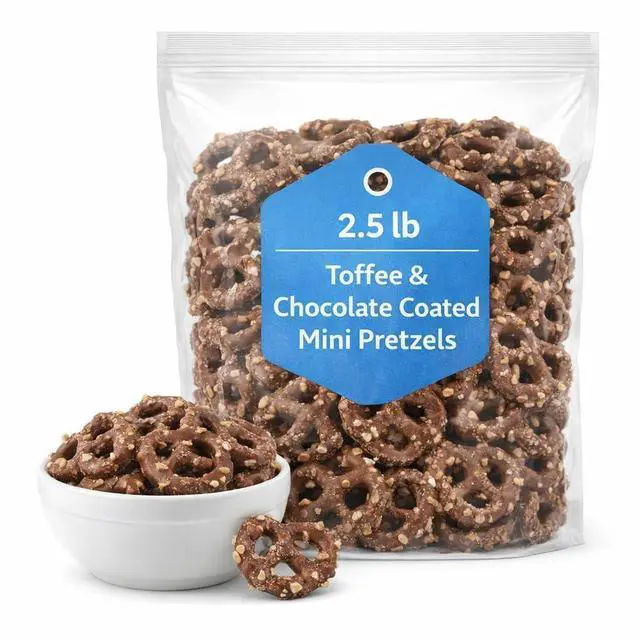 Main image of Toffee & Chocolate Mini Pretzels 2.5 lb