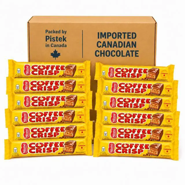 Main image of Coffee Crisp Chocolate Candy Bars 50g 12-Pack