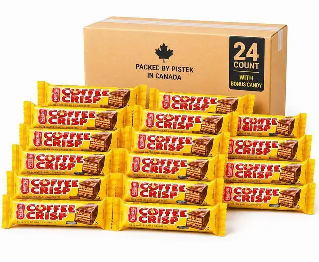 Main image of Crispy Coffee Candy Bars King Size 2.64 oz, 24-Pack