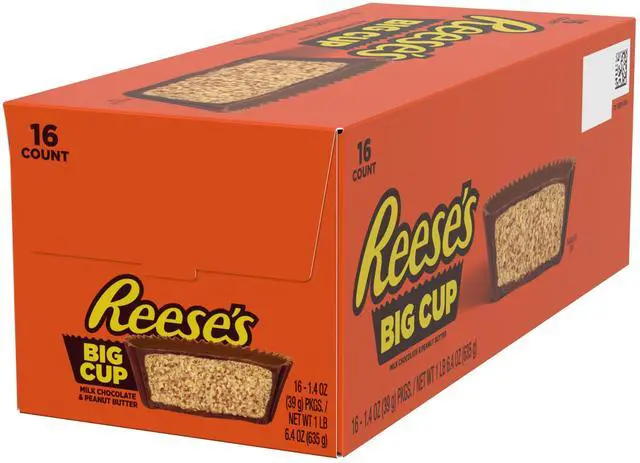 Main image of Reese's Big Cup Milk Chocolate 1.4 oz, 16-Pack