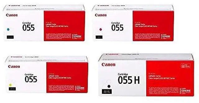 Main image of Canon 055 Toner Cartridge 4-Pack (Black & CMY)