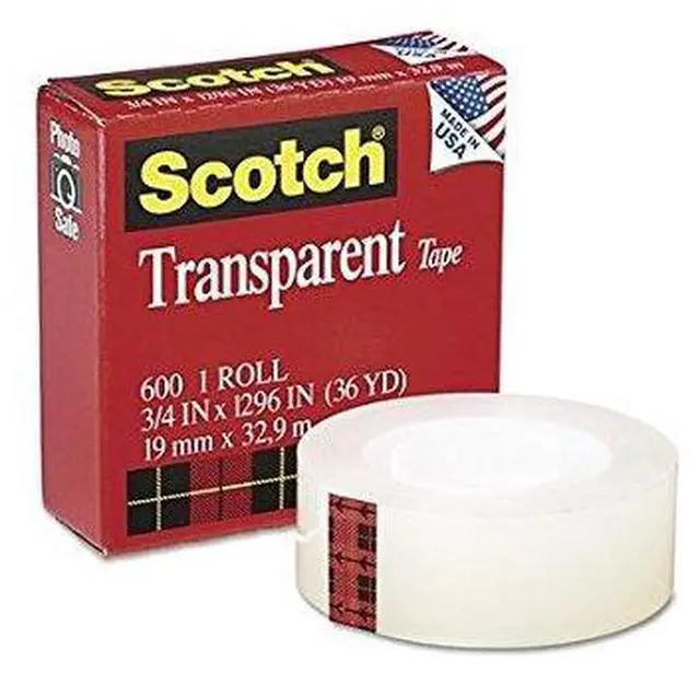 Main image of Scotch Transparent Glossy Tape 3/4" x 1296" 2-Pack