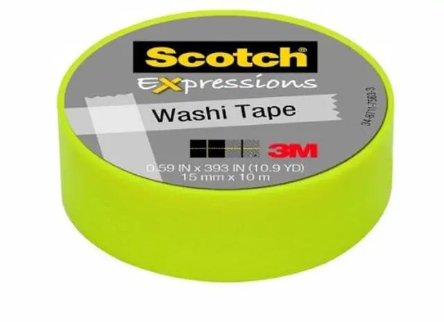 Main image of Scotch Expressions Washi Tape 6-Pack, Pastel Green, .59in x 393in