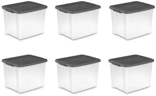 Main image of Sterilite 50-Quart Shelf Tote 19376406 6-Pack