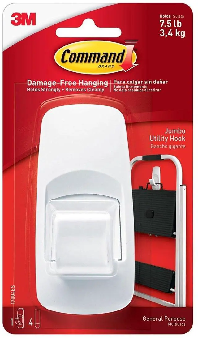 Main image of Command Jumbo Plastic Hook 17088-2ES Pack of 2