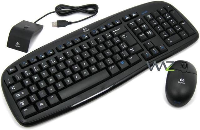 and Mouse - - Logitech Cordless Desktop EX 100 - Black - 920-000884 Keyboards - Newegg.com