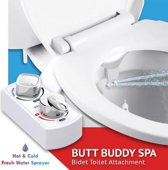 Main image of BUTT BUDDY Spa - Bidet Toilet Seat Attachment & Fresh Water Sprayer (Cool & Warm Temperature Control | Easy Setup, Universal Fit, Non-Electric | Dual-Nozzle Cleaning, Adjustable Pressure, Female Wash)