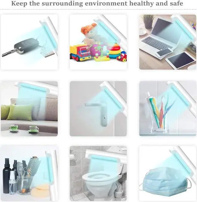 Alt view image 5 of 5 - UVILIZER Wand - UV Light Sanitizer & Portable Ultraviolet Sterilizer (Handheld UV-C Cleaner for Home, Baby Room, Travel | Rechargeable UVC Disinfection Lamp | No Odors, Toxins, Water | USA)