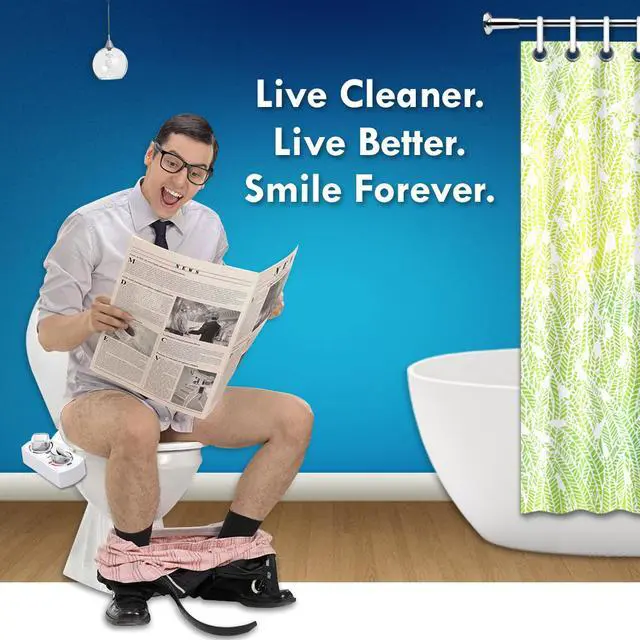 Alt view image 5 of 7 - BUTT BUDDY Spa - Bidet Toilet Seat Attachment & Fresh Water Sprayer (Cool & Warm Temperature Control | Easy Setup, Universal Fit, Non-Electric | Dual-Nozzle Cleaning, Adjustable Pressure, Female Wash)
