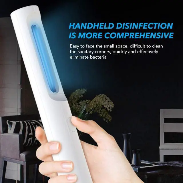 Alt view image 4 of 5 - UVILIZER Wand - UV Light Sanitizer & Portable Ultraviolet Sterilizer (Handheld UV-C Cleaner for Home, Baby Room, Travel | Rechargeable UVC Disinfection Lamp | No Odors, Toxins, Water | USA)