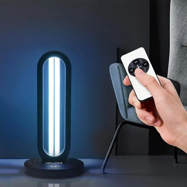 Alt view image 6 of 7 - UVILIZER Tower - UV Light Sanitizer & Ultraviolet Lamp with Remote Control (UV-C Cleaner for Home, Room, Office | 38W UVC Disinfection Bulb | Kill Germs, Bacteria, Virus, Dust | USA)