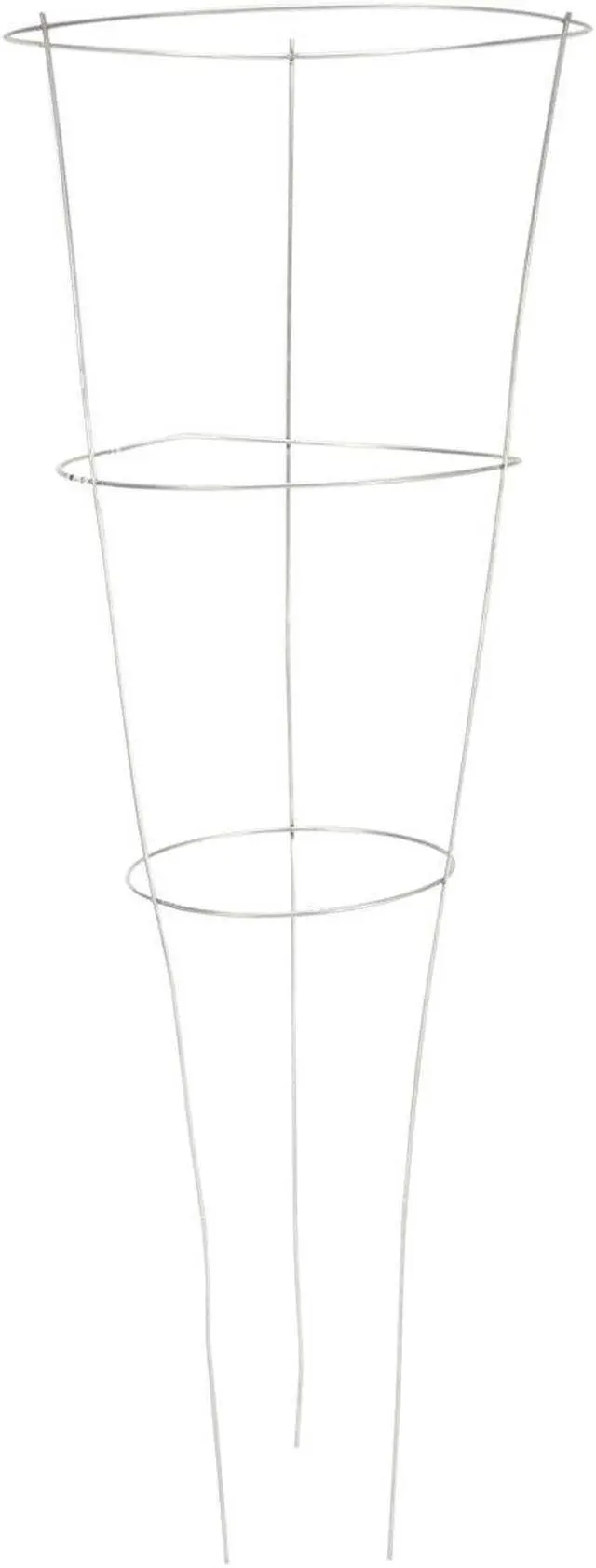 Alt view image 4 of 6 - Galvanized Tomato Cage 33"X12"-3 Ring/3 Legs