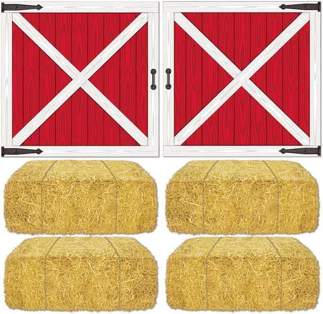 Alt view image 6 of 6 - Barn Loft Door and Hay Bale Props Add-Ons