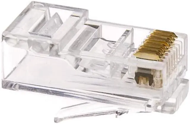 Alt view image 3 of 3 - Cable Wholesale CAT6 Crimp Connectors for Solid and Stranded Cable - 100 Pieces Per Bag
