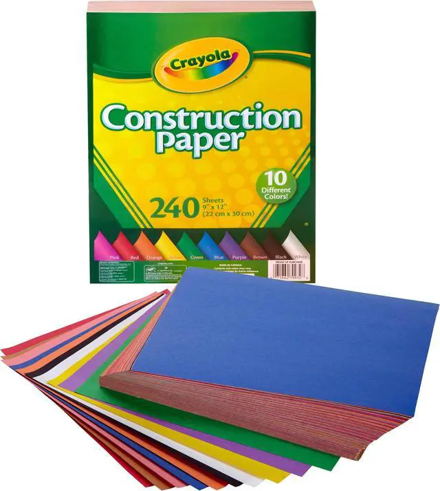 Alt view image 7 of 10 - Crayola Construction Paper Pad 9"X12"-240 Sheets