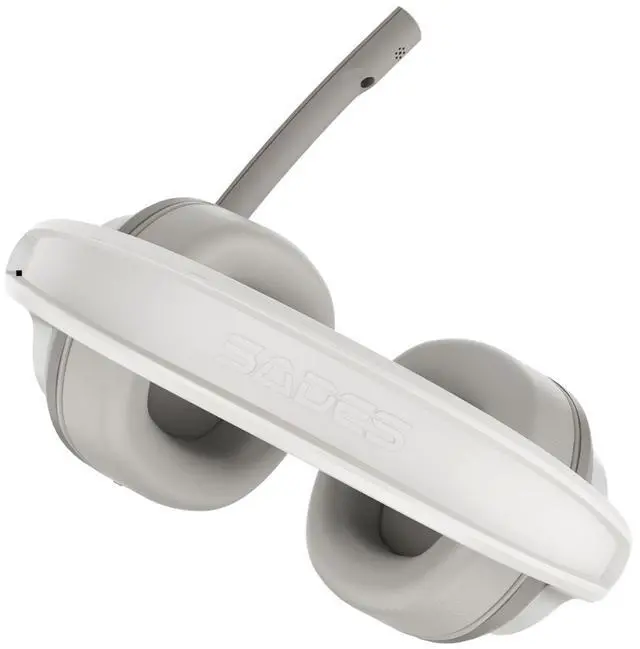 Alt view image 2 of 4 - SADES UPower Wired Gaming Headset -3.5mm /Xbox/ PS4/ PS5/ PC /Handheld /VR/ Teams White / Gray