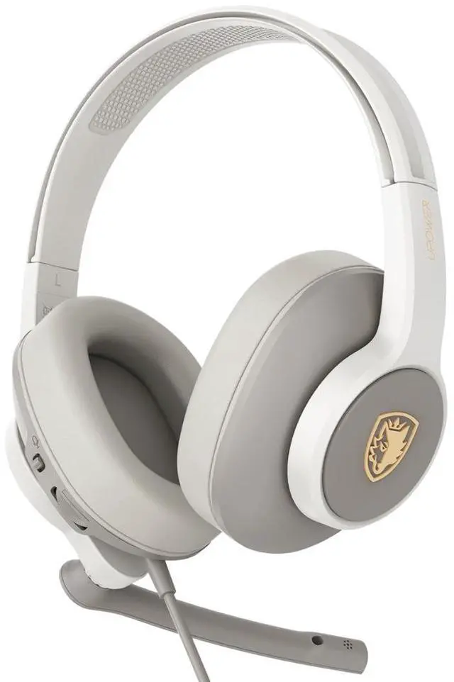 Alt view image 4 of 4 - SADES UPower Wired Gaming Headset -3.5mm /Xbox/ PS4/ PS5/ PC /Handheld /VR/ Teams White / Gray