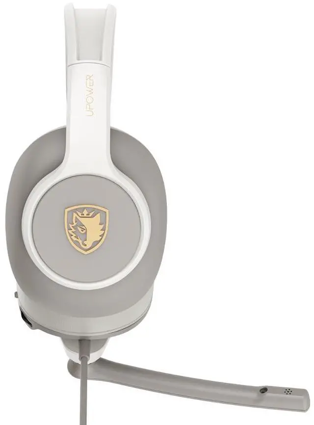 Alt view image 3 of 4 - SADES UPower Wired Gaming Headset -3.5mm /Xbox/ PS4/ PS5/ PC /Handheld /VR/ Teams White / Gray