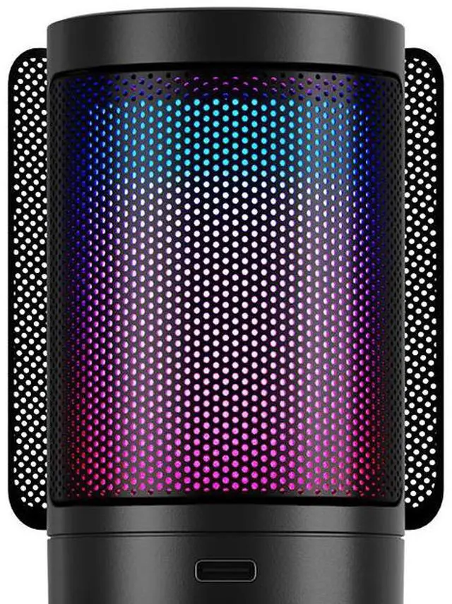 Alt view image 6 of 7 - SADES Tyto Gaming Microphone - PC/ RGB/ USB-C/ Boom Arm/ Desk Stand/ Touch Mute/ Streaming/ Gaming/ Podcasting