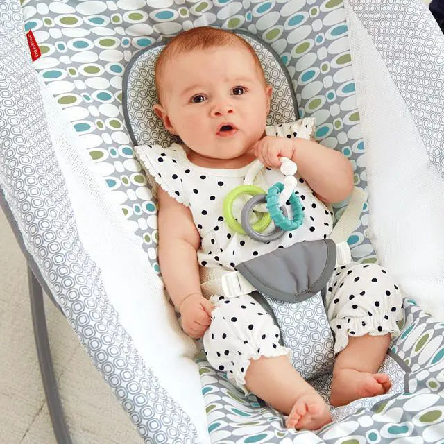 Alt view image 12 of 17 - Fisher-Price Newborn Auto Rock 'n Play Sleeper, Aqua Stone Fashion