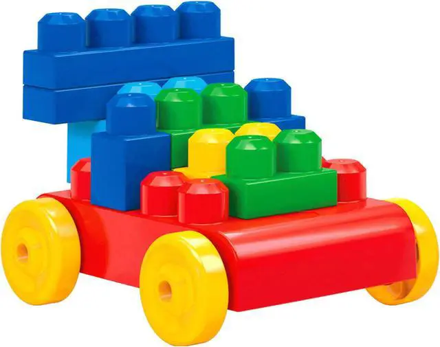 Alt view image 16 of 20 - Mega Bloks Big Building Bag, 80-Piece Classic