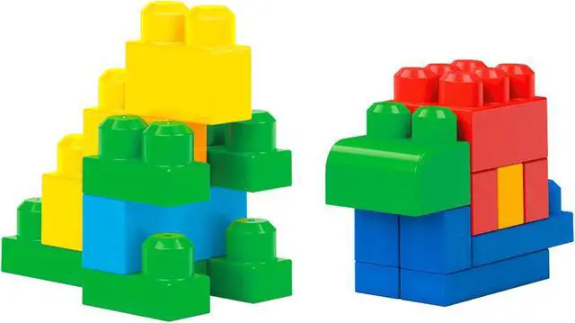 Alt view image 17 of 20 - Mega Bloks Big Building Bag, 80-Piece Classic