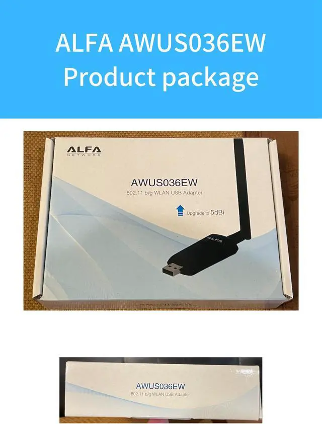 Alt view image 4 of 5 - ALFA AWUS036EW 802.11n 2.4G RTL8187L chipset Wireless USB Adapter support Windows 11 Mac OS Kali linux Ubuntu