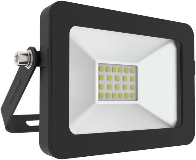 Main image of J&H LED 70-Watt Equivalent Outdoor Integrated LED Flood Light, 1200 Lumens, Dusk to Dawn Compatible Security Light