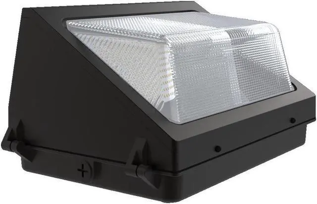 Alt view image 2 of 5 - J&H LED 450-Watt Equivalent Integrated LED Bronze Dimmable Outdoor Wall Pack Light, Selectable CCT 27K/40K/50K