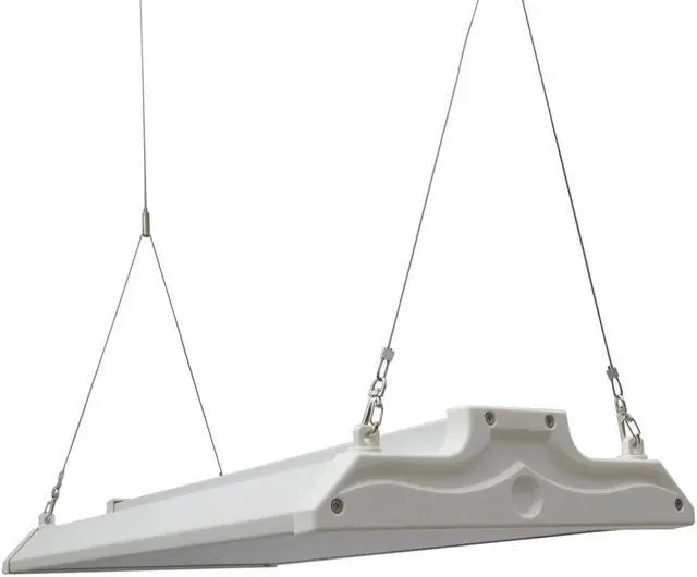 Alt view image 2 of 3 - J&H LED 2 ft. 400-Watt Equivalent 15,400 Lumens 110-Watts Integrated LED White High Bay Light 120-277 Volt 5000K (2-Pack)
