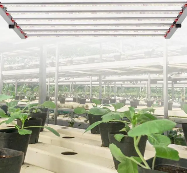 Alt view image 5 of 5 - J&H LED 44 in. 1500-Watt Equivalent Gray LED Full Spectrum Indoor Plant Grow Light 3700K Warm White