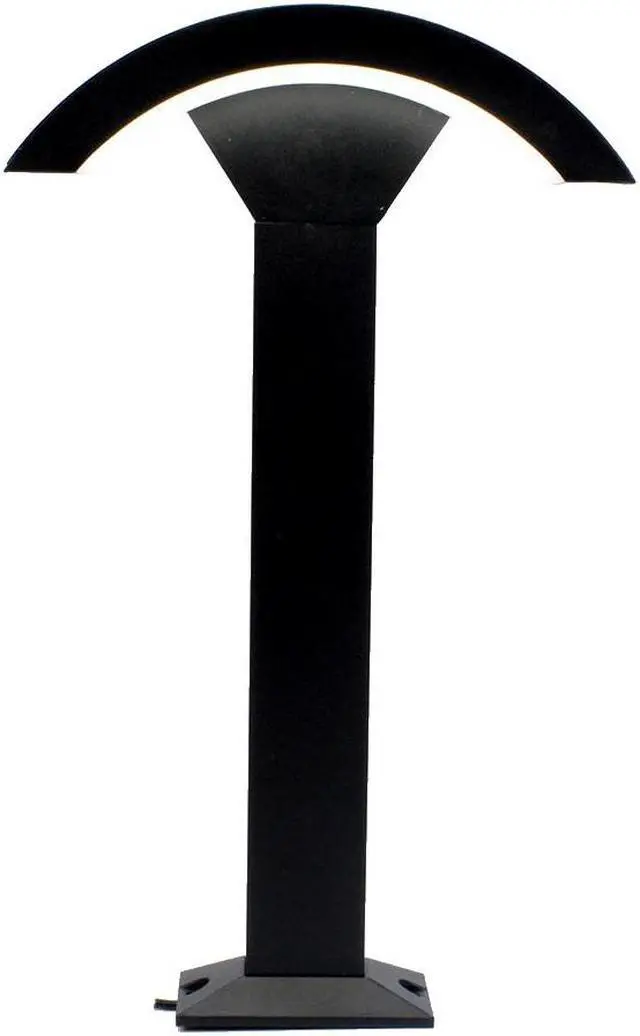 Main image of J&H LED 12-Watt Black Outdoor Integrated LED Landscape Path Bollard Light CCT Selectable 27-40-50K