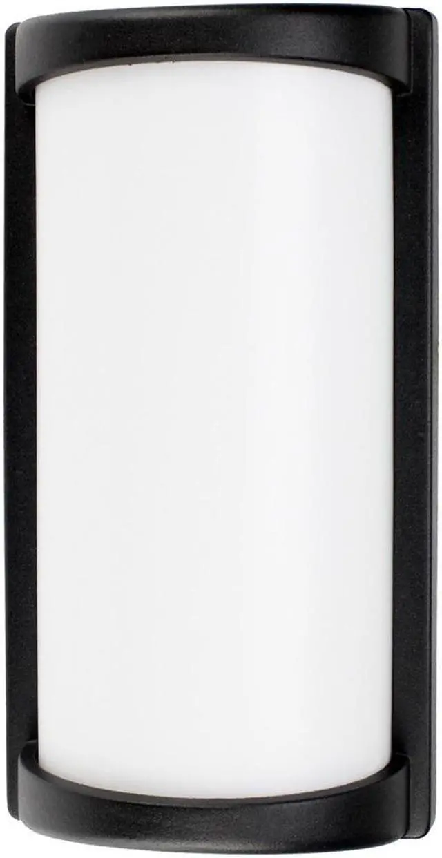 Main image of J&H LED Aluminum Outdoor Cylinder Dusk-to-Dawn Wall-Mount Lantern Sconce - 10.5in, 3000k/4000k/5000k, Wattage Adjustable 80w/70w/60w, HI - Light Kits
