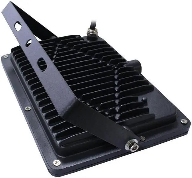 Alt view image 3 of 4 - J&H LED Outdoor Integrated LED Flood Light 700-Watt Equivalent - Dusk to Dawn Compatible Security Light