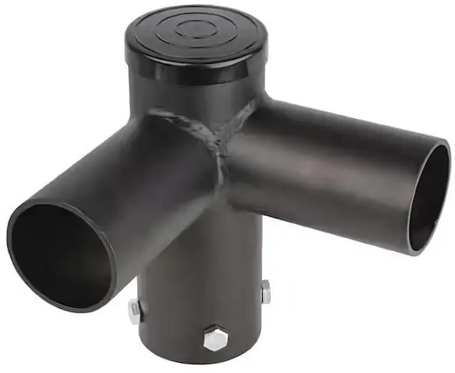 Main image of J&H LED 7 in. 90-Degree Twin Spoke Mounting Bracket Tenon Adapter for LED Outdoor Pole Lights, Industrial Supplies