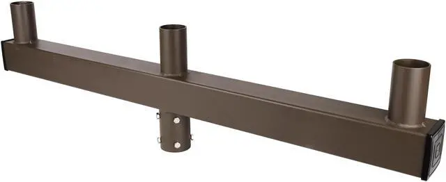 Alt view image 2 of 5 - J&H LED 60 in. 180-Degree Triple In Line Low Profile Bullhorn Mounting Bracket Tenon Adapter for Round Outdoor Pole Lights, Industrial Supplies