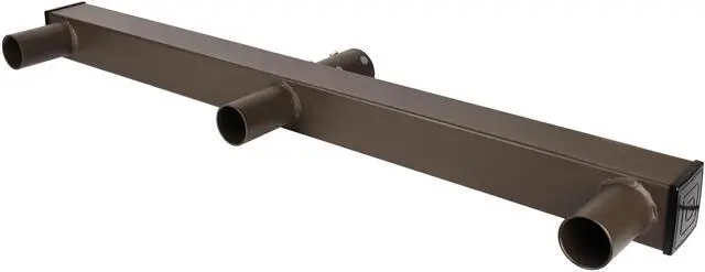 Alt view image 3 of 5 - J&H LED 60 in. 180-Degree Triple In Line Low Profile Bullhorn Mounting Bracket Tenon Adapter for Round Outdoor Pole Lights, Industrial Supplies