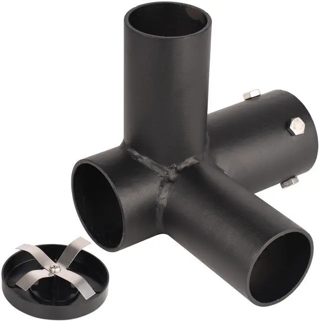 Alt view image 5 of 6 - J&H LED 7 in. 90-Degree Twin Spoke Mounting Bracket Tenon Adapter for LED Outdoor Pole Lights, Industrial Supplies