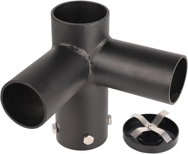 Alt view image 3 of 6 - J&H LED 7 in. 90-Degree Twin Spoke Mounting Bracket Tenon Adapter for LED Outdoor Pole Lights, Industrial Supplies