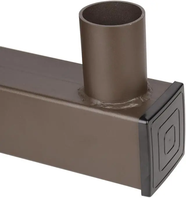 Alt view image 2 of 6 - J&H LED 25 in. 90-Degree Quad Low Profile Bullhorn Mounting Bracket Tenon Adapter for Round Outdoor Pole Lights, Industrial Supplies