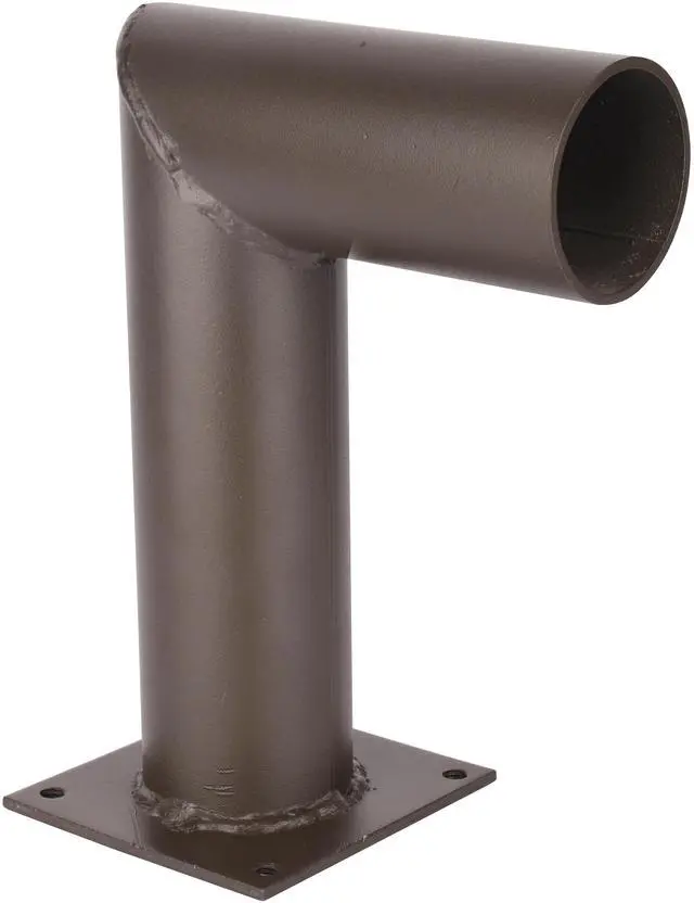 Alt view image 2 of 5 - J&H LED 7 in. 90-Degree Arm Wall Mount Bracket for Outdoor Pole Lights, Industrial Supplies