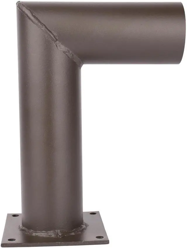 Main image of J&H LED 7 in. 90-Degree Arm Wall Mount Bracket for Outdoor Pole Lights, Industrial Supplies