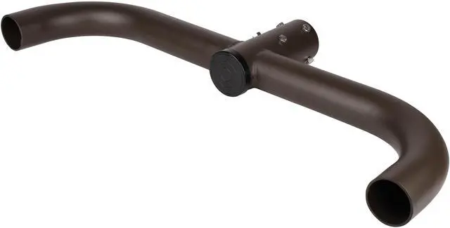 Alt view image 2 of 6 - J&H LED 30 in. 180-Degree Round Double Bullhorn Mounting Bracket Tenon Adapter for Outdoor Pole Lights