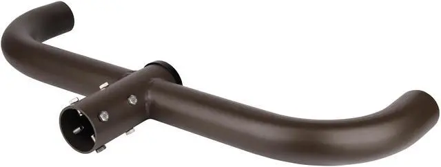 Alt view image 3 of 6 - J&H LED 30 in. 180-Degree Round Double Bullhorn Mounting Bracket Tenon Adapter for Outdoor Pole Lights