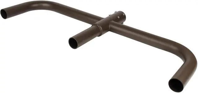 Alt view image 4 of 5 - J&H LED 44 in. 180-Degree Triple Bullhorn Mounting Bracket Tenon Adapter for Round Outdoor Pole Lights