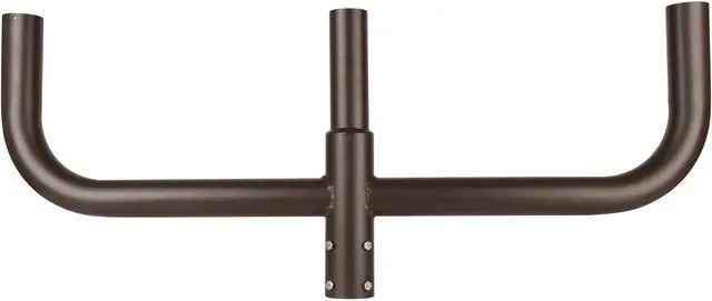 Main image of J&H LED 44 in. 180-Degree Triple Bullhorn Mounting Bracket Tenon Adapter for Round Outdoor Pole Lights