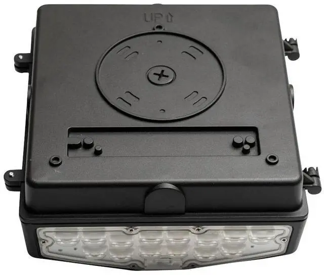 Alt view image 3 of 4 - J&H LED 125-Watt Equivalent Integrated LED Bronze Wall Pack Light, Adjustable Lumens and CCT 27-40-50K