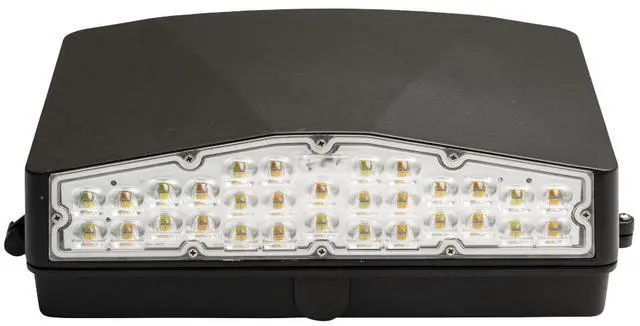 Main image of J&H LED 250-Watt Equivalent Integrated LED Bronze Wall Pack Light, Adjustable Lumens and CCT 27-40-50K