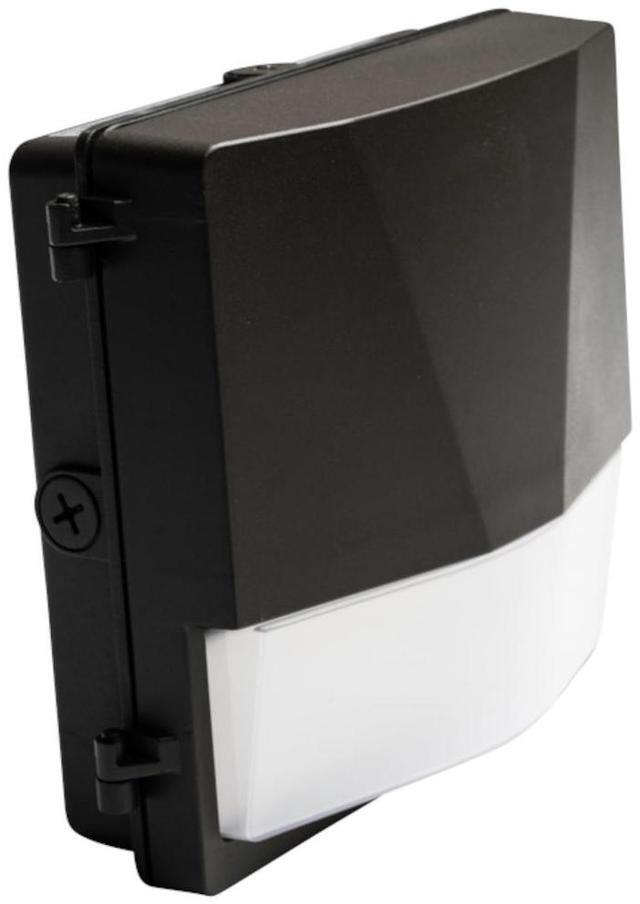 Alt view image 3 of 4 - J&H LED 150-Watt Equivalent Integrated LED Bronze Wall Pack Light, Adjustable Lumens and CCT